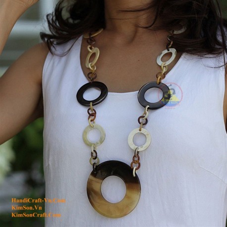 Natural horn necklace - Model 0023