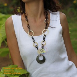 Natural horn necklace - Model 0033