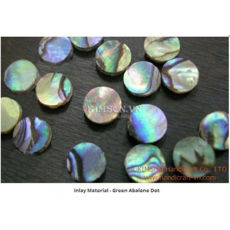 Вкладка Материал - зеленый Abalone Dot