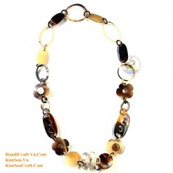 FLOWER Natural horn necklace - Model 0048
