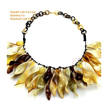 ナチュラル ホルン ネックレス - モデル 0100