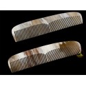Real Horn Comb - Double Style Of Tooth - 18 x 4.5 cm - 7.08 x 1.77 Inch