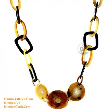 Naturhorn Halskette - Modell 0104