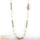 Natural horn & bone necklace - Model 0141