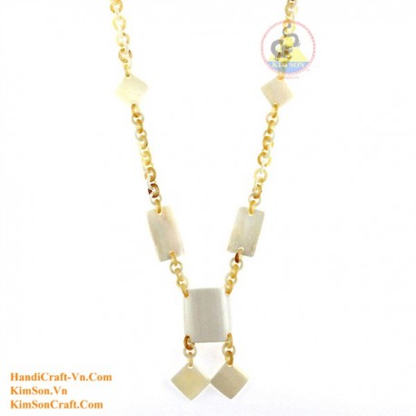 Природный рог и кость ожерелье - Модель 0143