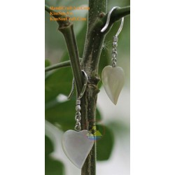 Organic Cow Horn - Oval - Black and Yellow - Earrings