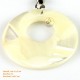 Organic Cow Horn - Oval - Black and Yellow - Earrings
