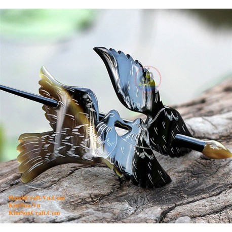 Birds Organic Horn Hair Barrette