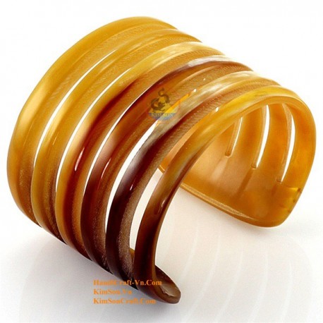 Natural circle horn necklace - Model 0009