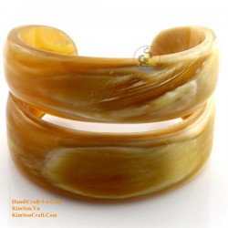 Natural circle horn necklace - Model 0009