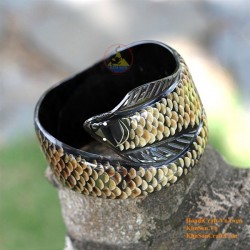 Natural circle horn necklace - Model 0009