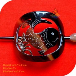 Carp Organic Horn Hair Barrette