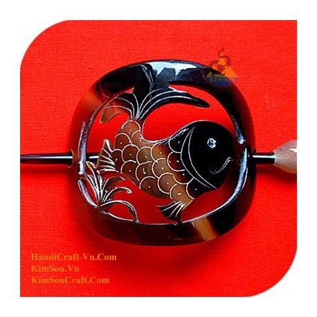 Carp Organic Horn Hair Barrette