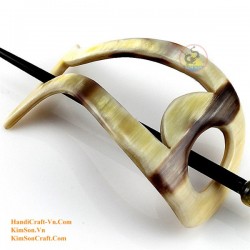 Fish Organic Horn Hair Barrette