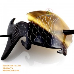 Fish Organic Horn Hair Barrette
