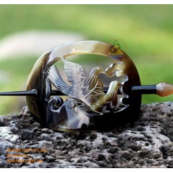 Flower Organic Horn Hair Barrette