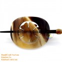 Flower Organic Horn Hair Barrette