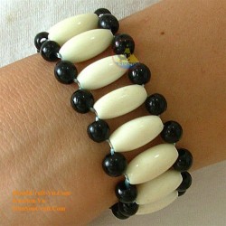 Natural circle horn necklace - Model 0009