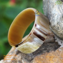 Natural circle horn necklace - Model 0009