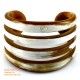 Natural circle horn necklace - Model 0009