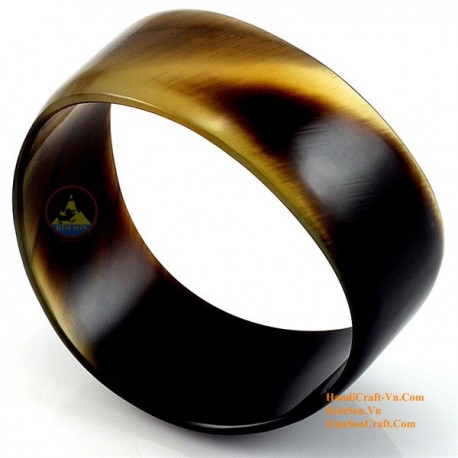 Natural circle horn necklace - Model 0009