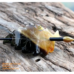 Leaf Organic Horn Hair Barrette