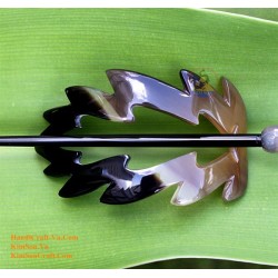 Leaf Organic Horn Hair Barrette