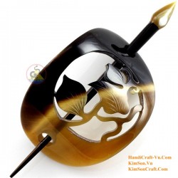 Leaf Organic Horn Hair Barrette