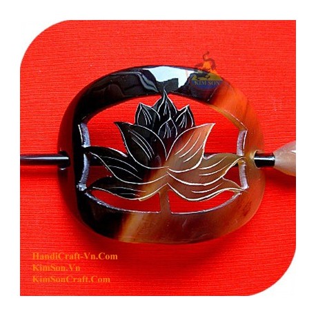 Lotus Organic Horn Hair Barrette