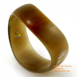 Natural circle horn necklace - Model 0009