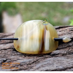 Organic Horn Hair Barrette