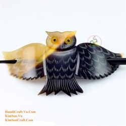 Owl Organic Horn Hair Barrette
