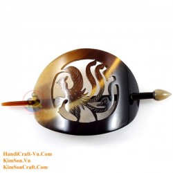 Phoenix Organic Horn Hair Barrette