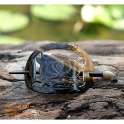 Rose Organic Horn Hair Barrette