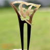 Birds Double Stick Organic Horn Hair Stick