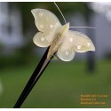Butterfly Organic Horn & Mother of Pearl Hair Stick
