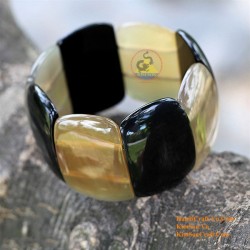 Natural circle horn necklace - Model 0009