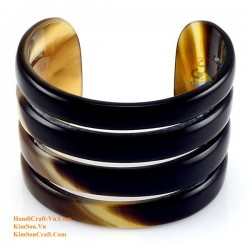 Natural circle horn necklace - Model 0009