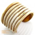 Natural circle horn necklace - Model 0009