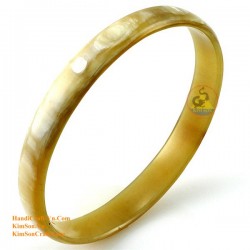 Natural circle horn necklace - Model 0009