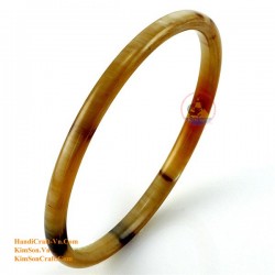 Natural circle horn necklace - Model 0009