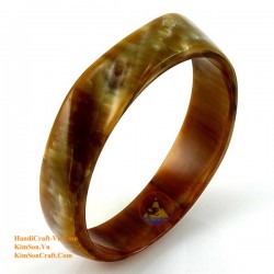 Natural circle horn necklace - Model 0009