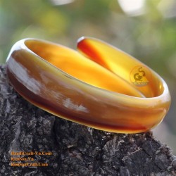 Natural circle horn necklace - Model 0009