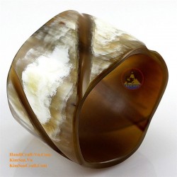 Natural circle horn necklace - Model 0009