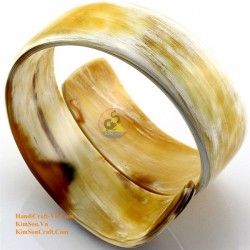 Natural circle horn necklace - Model 0009