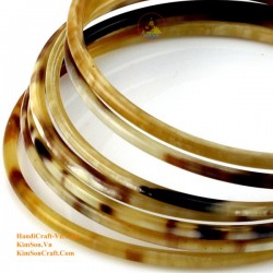 Natural circle horn necklace - Model 0009
