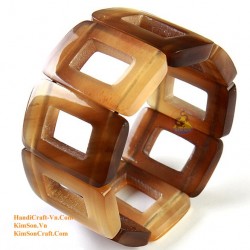 Natural circle horn necklace - Model 0009