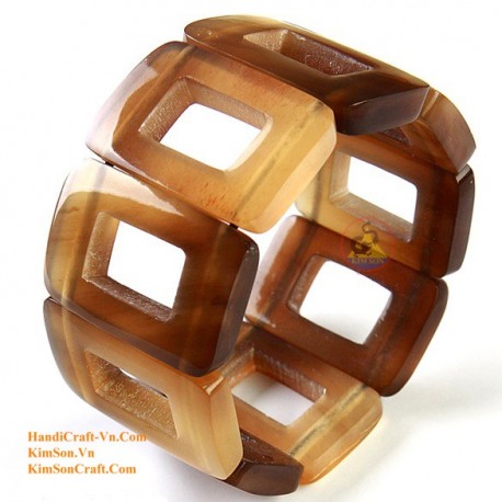 Natural circle horn necklace - Model 0009