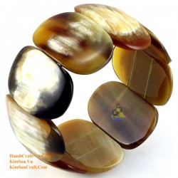 Natural circle horn necklace - Model 0009