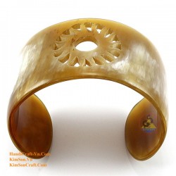 Natural circle horn necklace - Model 0009